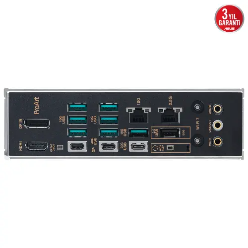 ASUS PROART X870E-CREATOR WIFI AMD X870E Soket AM5 DDR5 8000+(OC)MHz ATX Gaming (Oyuncu) Anakart