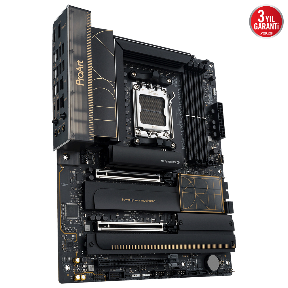 ASUS PROART X870E-CREATOR WIFI AMD X870E Soket AM5 DDR5 8000+(OC)MHz ATX Gaming (Oyuncu) Anakart