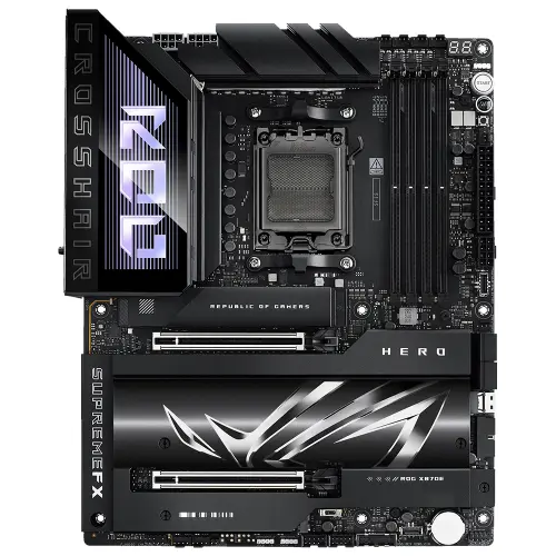ASUS ROG CROSSHAIR X870E HERO AMD X870E Soket AM5 DDR5 8600+(OC)MHz ATX Gaming (Oyuncu) Anakart