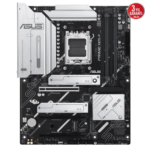 ASUS PRIME X870-P AMD X870 Soket AM5 DDR5 8000+(OC)MHz ATX Gaming (Oyuncu) Anakart