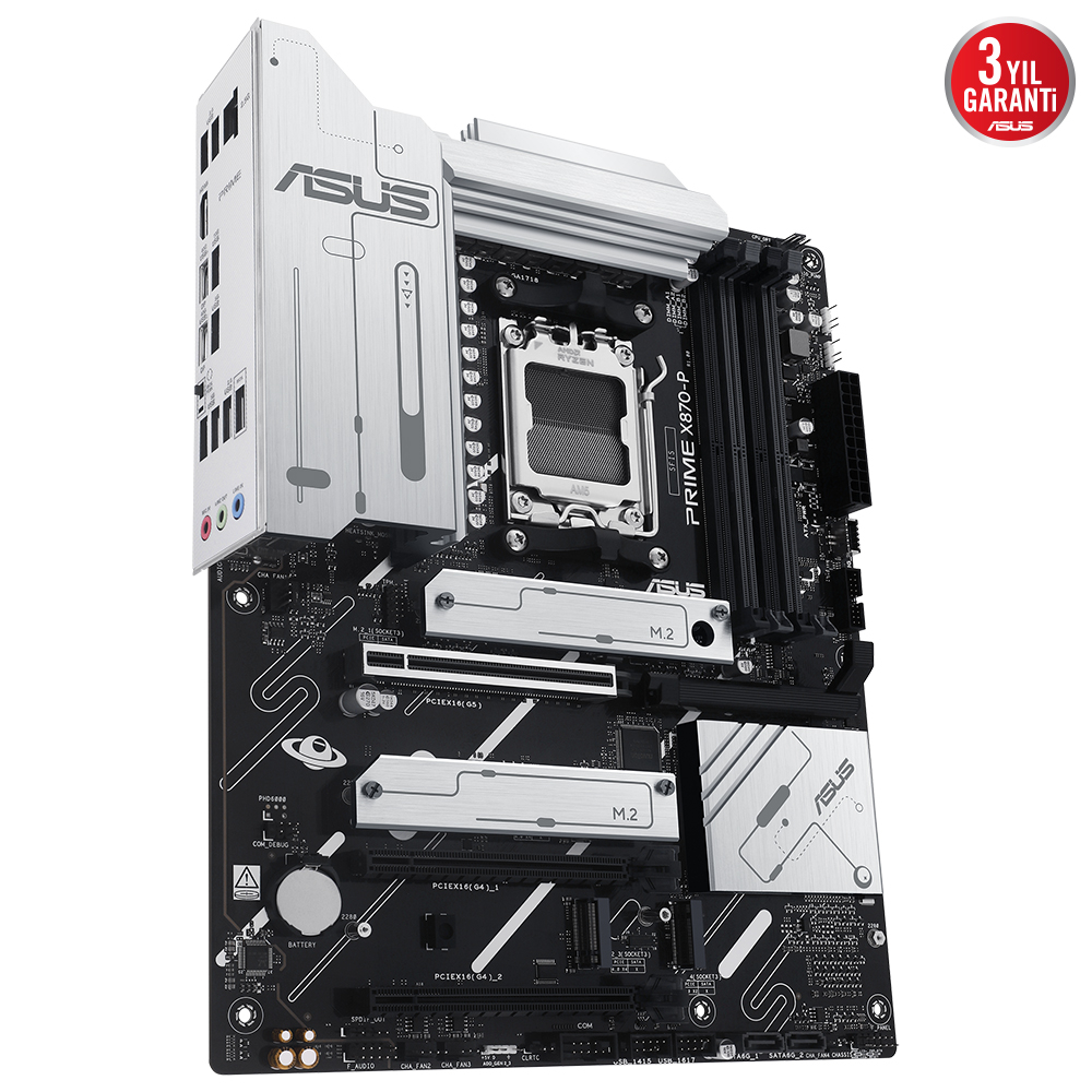 ASUS PRIME X870-P AMD X870 Soket AM5 DDR5 8000+(OC)MHz ATX Gaming (Oyuncu) Anakart