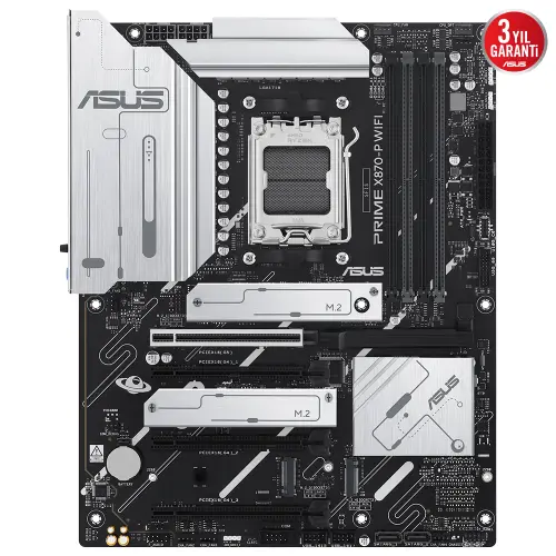 ASUS PRIME X870-P WIFI AMD X870 Soket AM5 DDR5 8000+(OC)MHz ATX Gaming (Oyuncu) Anakart