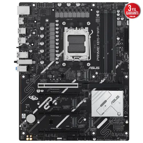 ASUS PRIME X870-P WIFI AMD X870 Soket AM5 DDR5 8000+(OC)MHz ATX Gaming (Oyuncu) Anakart