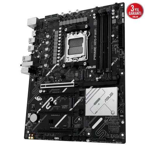 ASUS PRIME X870-P WIFI AMD X870 Soket AM5 DDR5 8000+(OC)MHz ATX Gaming (Oyuncu) Anakart