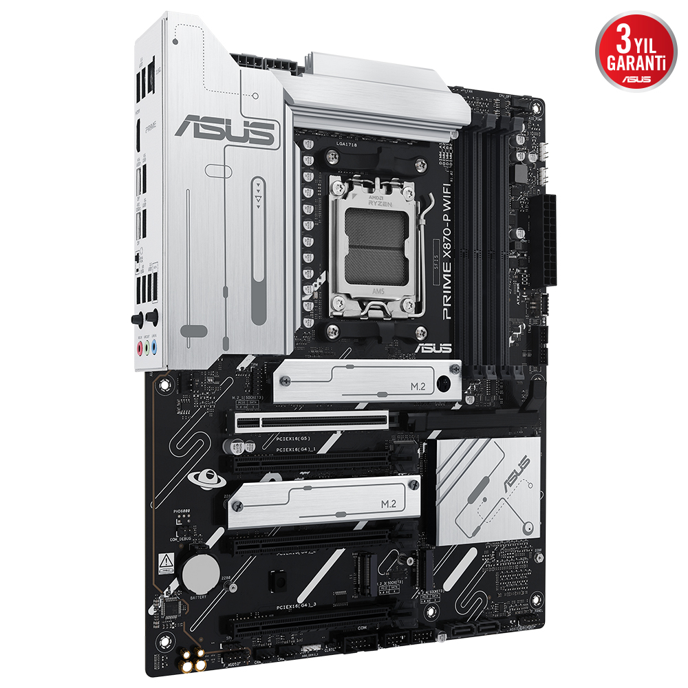 ASUS PRIME X870-P WIFI AMD X870 Soket AM5 DDR5 8000+(OC)MHz ATX Gaming (Oyuncu) Anakart