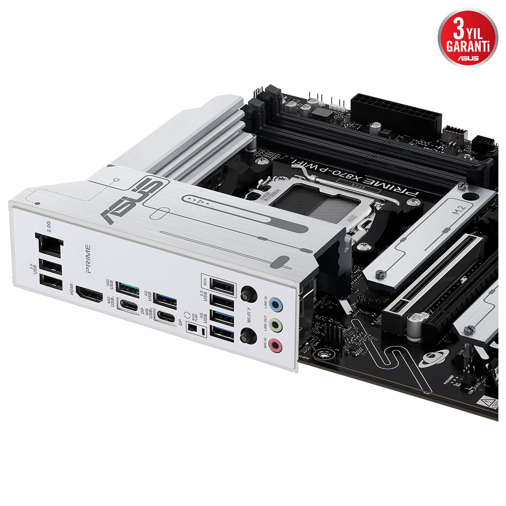 ASUS PRIME X870-P WIFI AMD X870 Soket AM5 DDR5 8000+(OC)MHz ATX Gaming (Oyuncu) Anakart