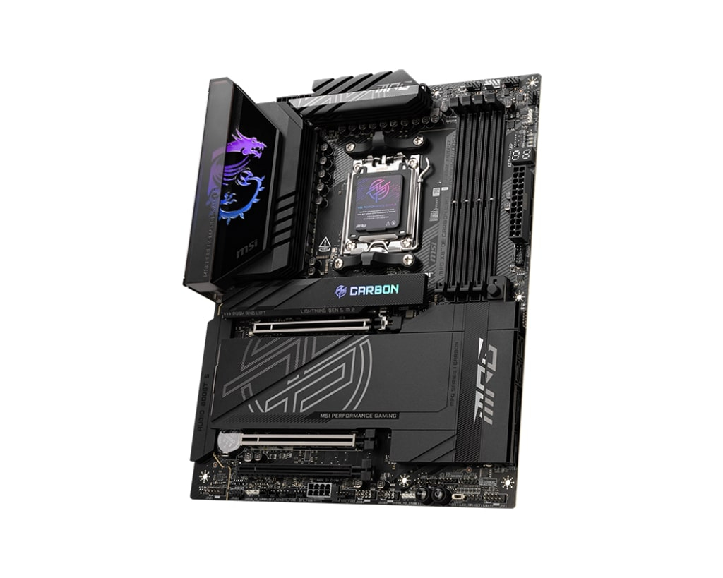 MSI MPG X870E CARBON WIFI AMD X870E Soket AM5 DDR5 8400+(OC)MHz ATX Gaming (Oyuncu) Anakart