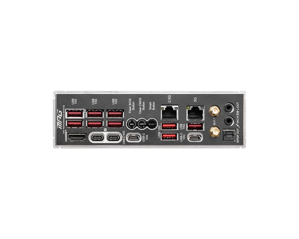 MSI MPG X870E CARBON WIFI AMD X870E Soket AM5 DDR5 8400+(OC)MHz ATX Gaming (Oyuncu) Anakart