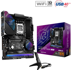 Asrock X870 Riptide WiFi AMD X870 Soket AM5 DDR5 8000+(OC)MHz ATX Gaming (Oyuncu) Anakart