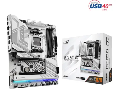 Asrock X870 Pro RS AMD X870 Soket AM5 DDR5 8000+(OC)MHz ATX Gaming (Oyuncu) Anakart