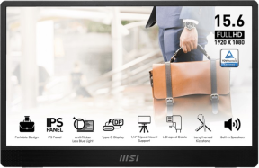 MSI PRO MP161DE E2  15.6″ 4ms 60Hz Full HD Adaptive Sync IPS Taşınabilir Monitör
