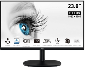 MSI Pro MP245VDE 23.8” 1920x1080 1ms 100Hz VA Anti-Glare Full HD Monitör
