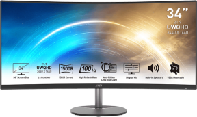 MSI Pro MP341CQDE 34” 1ms 100Hz FreeSync VA UWQHD Curved Monitör