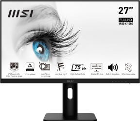 MSI Pro MP273UDE 27″ 5ms 75Hz FreeSync IPS Anti-Glare Full HD Monitör
