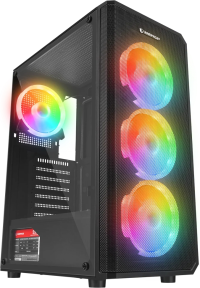 Rampage Helios Mesh 550W 80+ Bronze Siyah Temperli Cam 4x12cm Rainbow ATX Mid-Tower Gaming (Oyuncu) Kasası
