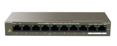 Ip-Com F1110P-8-102W 8 Port 10/100/1000 Mbps Gigabit Switch