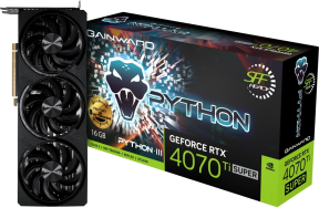 GAINWARD RTX4070Ti SUPER PYTHON III NED47TSS19T2-1043T 16GB GDDR6X 256Bit Gaming (Oyuncu) Ekran Kartı