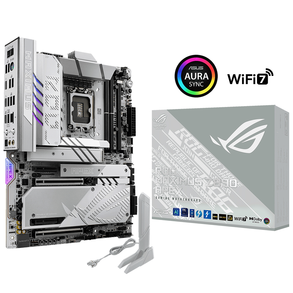ASUS ROG MAXIMUS Z890 APEX Intel LGA1851 Z890 DDR5 9000+MHz(OC) ATX Gaming (Oyuncu) Anakart