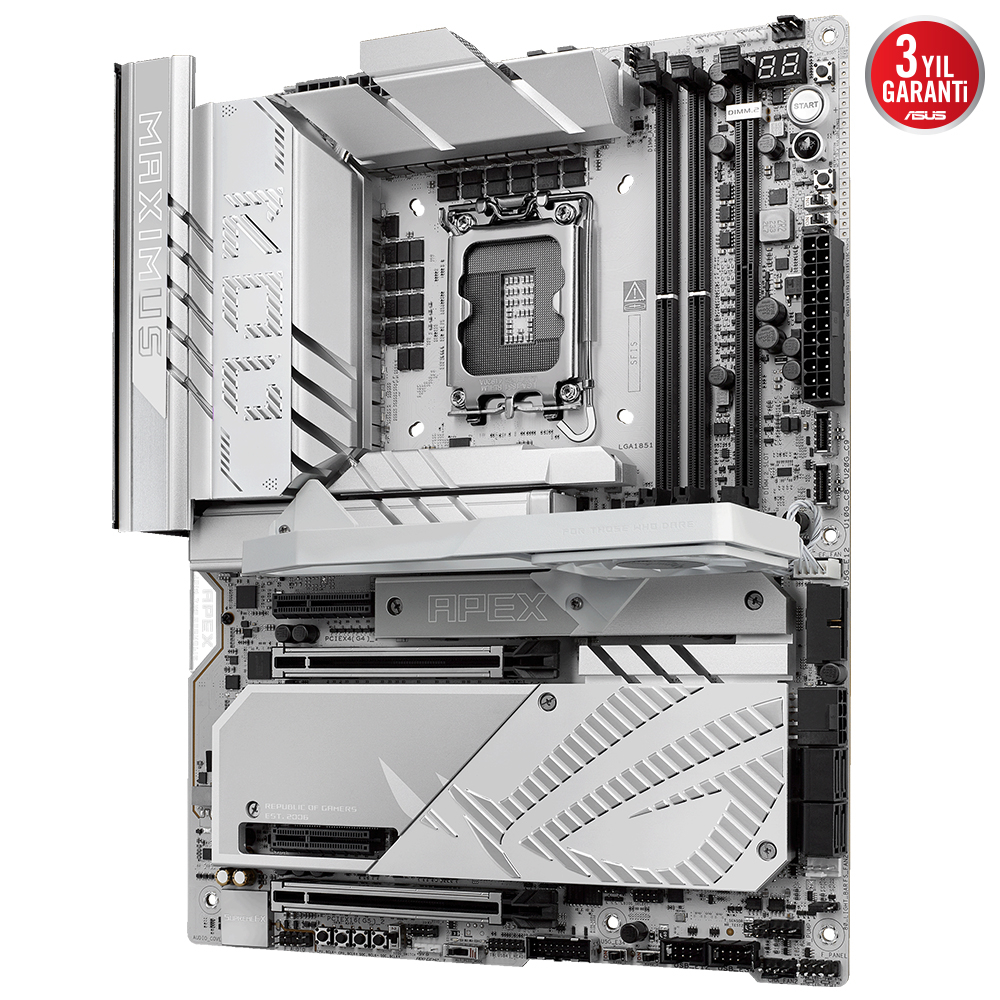ASUS ROG MAXIMUS Z890 APEX Intel LGA1851 Z890 DDR5 9000+MHz(OC) ATX Gaming (Oyuncu) Anakart