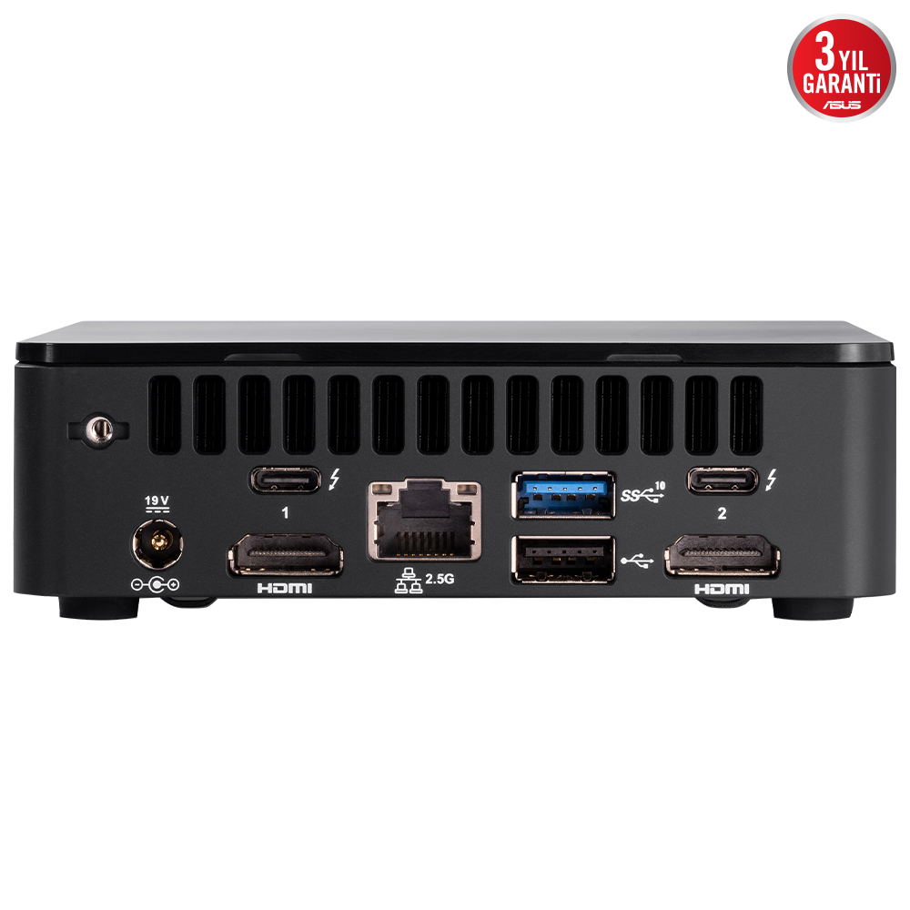 ASUS NUC12 Pro Tall Kit -NUC12WSHI7- Intel Core i7-1260P - Barebone (RAM Yok, Disc Yok) - Cord Yok - Mini Masaüstü PC
