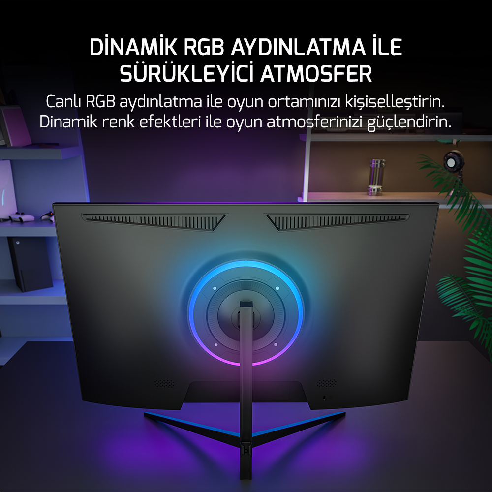 GamePower 27″ Sonic T80 Flat Fast IPS 180HZ 0.5Ms QHD 2K Gaming Monitör (Sıfır Ölü Piksel Garantili)