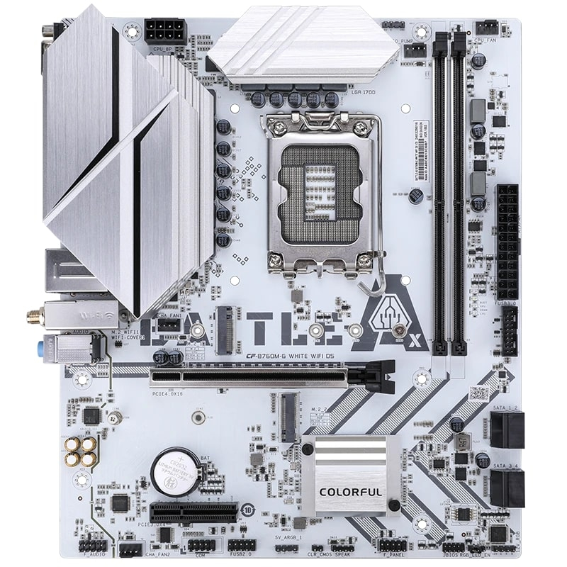 COLORFUL BATTLE-AX B760M-G Beyaz WIFI DDR5 7600MHz mATX Gaming (Oyuncu) Anakart