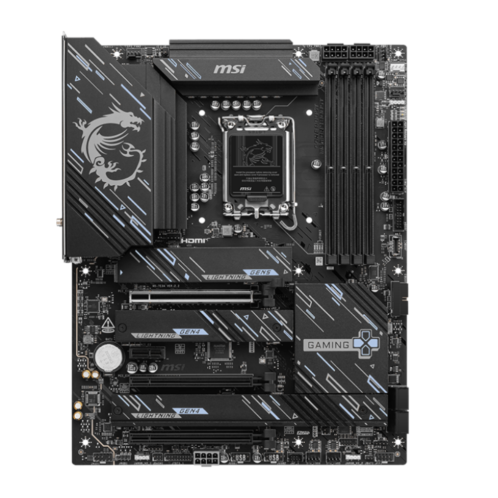 MSI Z890 Gaming Plus WIFI Intel Soket 1851 DDR5 9200MHZ (OC) WIFI 7 ATX Gaming (Oyuncu) Anakart