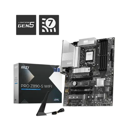 MSI PRO Z890-S WIFI DDR5 Z890 Soket 1851 8600MHZ(OC) WIFI7 ATX Gaming (Oyuncu) Anakart