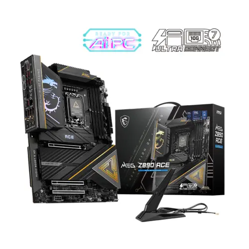 MSI MEG Z890 ACE Soket 1851 DDR5 9200MHZ(OC) WIFI7 ATX Gaming (Oyuncu) Anakart