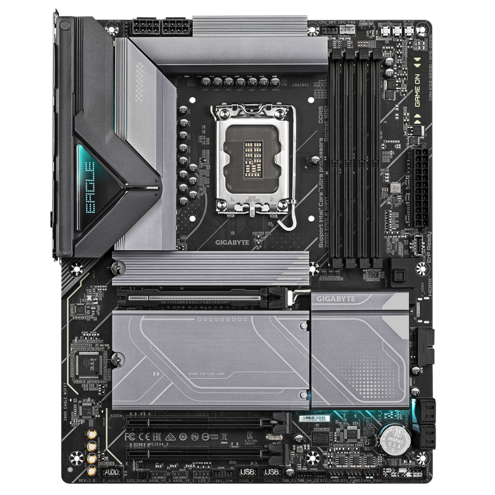 Gigabyte Z890 EAGLE WIFI 7 Soket 1851 DDR5 8800(OC) MHz ATX Gaming (Oyuncu) Anakart