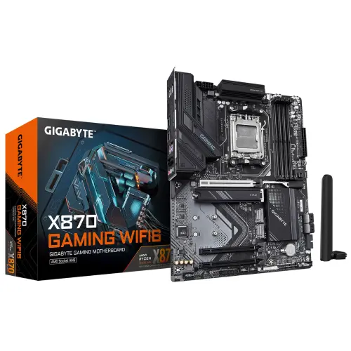 Gigabyte X870 GAMING Soket AM5 DDR5 8200(OC) MHz Wifi 6 ATX Gaming (Oyuncu) Anakart