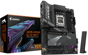 Gigabyte X870 AORUS ELITE WIFI7 Soket AM5 DDR5 8200(OC) ATX Gaming (Oyuncu) Anakart