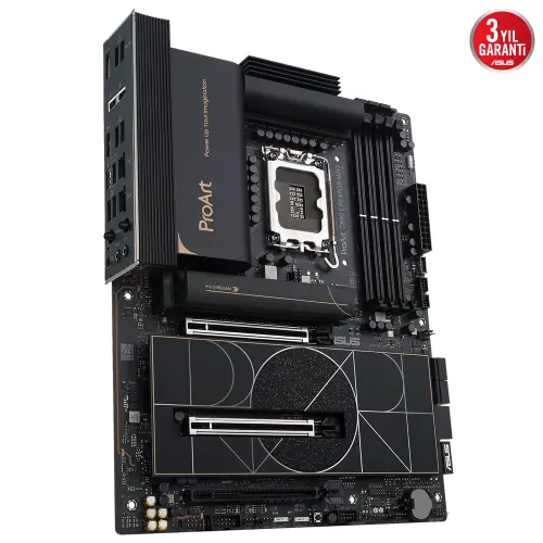 ASUS PROART Z890-CREATOR WIFI  Intel LGA1851 Z890 DDR5 9066+MHz(OC) ATX Gaming (Oyuncu) Anakart