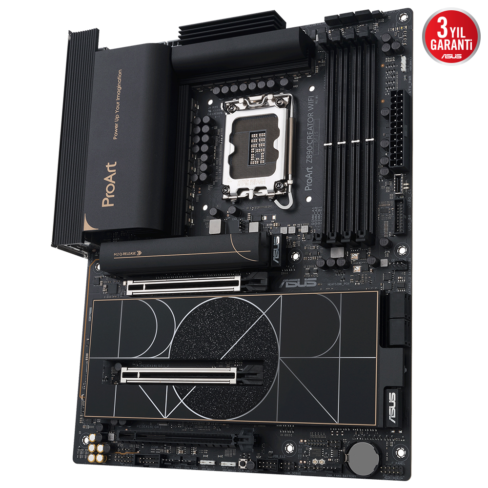 ASUS PROART Z890-CREATOR WIFI Intel LGA1851 Z890 DDR5 9066+MHz(OC) ATX Gaming (Oyuncu) Anakart