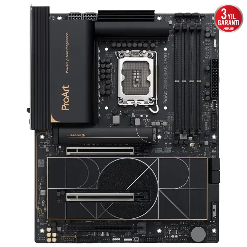 ASUS PROART Z890-CREATOR WIFI  Intel LGA1851 Z890 DDR5 9066+MHz(OC) ATX Gaming (Oyuncu) Anakart