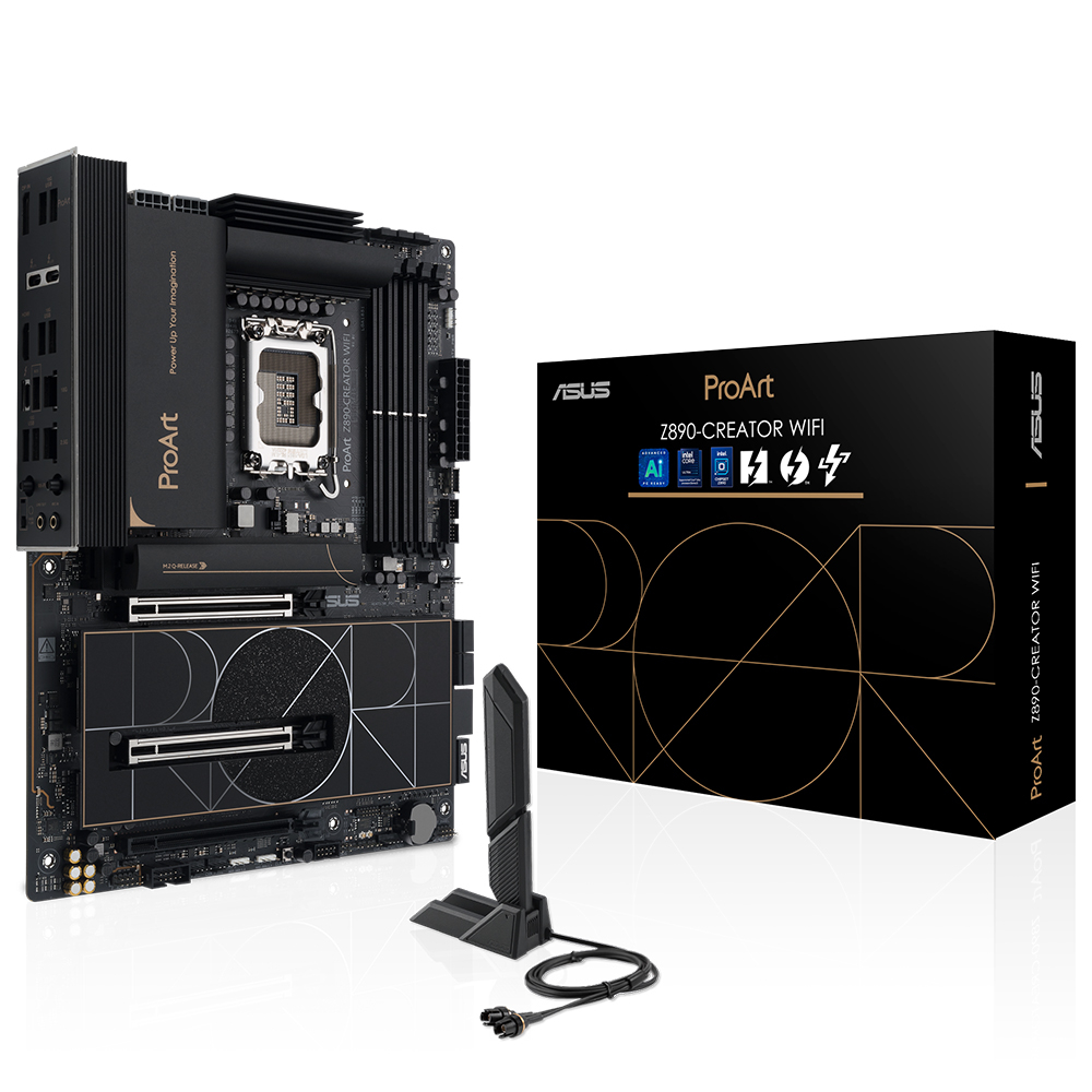 ASUS PROART Z890-CREATOR WIFI Intel LGA1851 Z890 DDR5 9066+MHz(OC) ATX Gaming (Oyuncu) Anakart