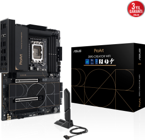 ASUS PROART Z890-CREATOR WIFI  Intel LGA1851 Z890 DDR5 9066+MHz(OC) ATX Gaming (Oyuncu) Anakart