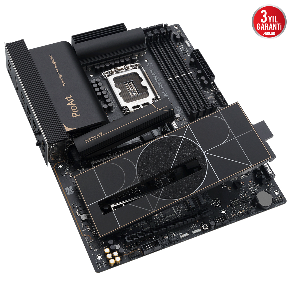 ASUS PROART Z890-CREATOR WIFI Intel LGA1851 Z890 DDR5 9066+MHz(OC) ATX Gaming (Oyuncu) Anakart