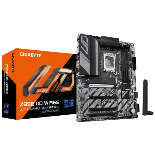 Gigabyte Z890 UD WIFI6E Soket 1851 DDR5 9200(OC) MHz ATX Gaming (Oyuncu) Anakart
