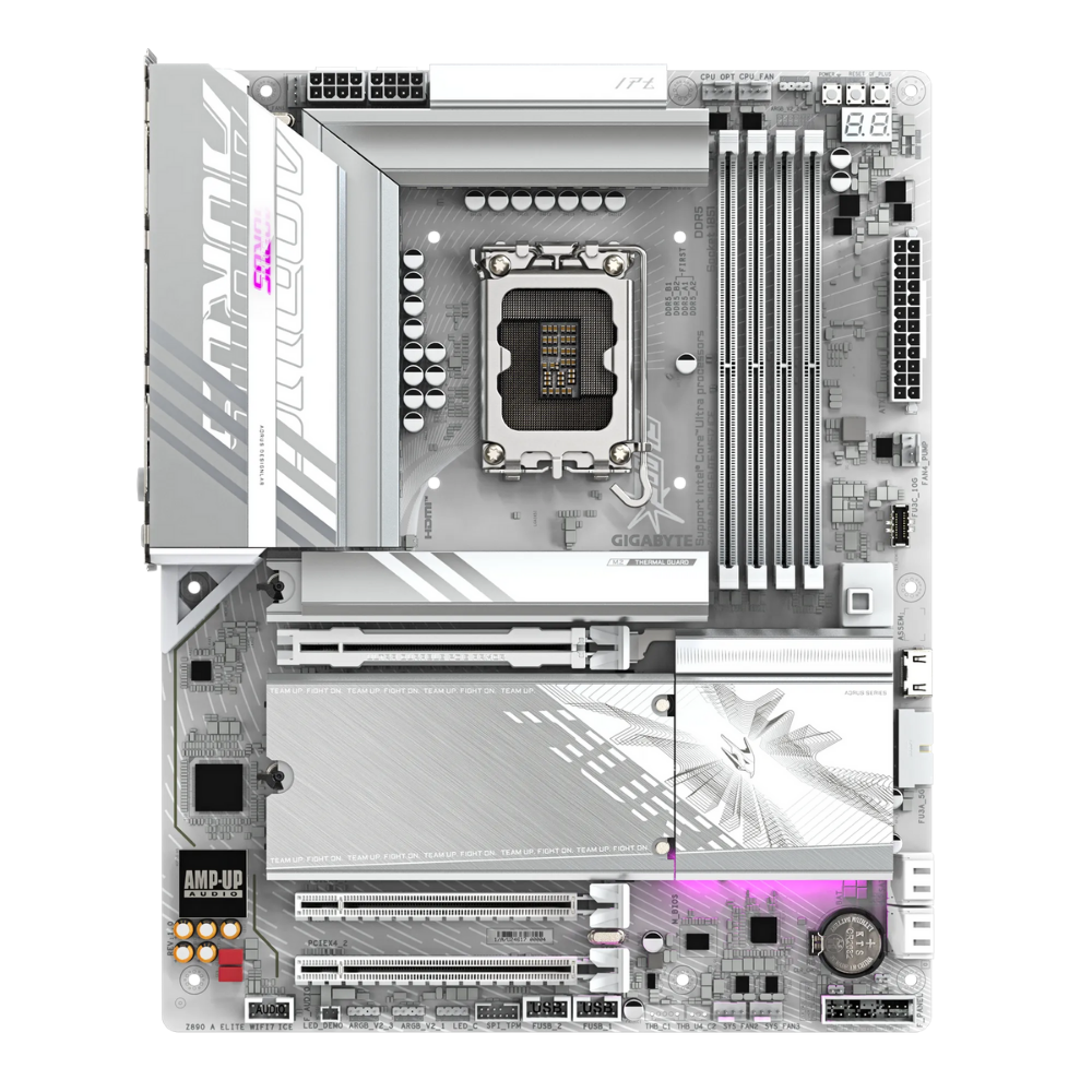 Gigabyte Z890 AORUS ELITE WIFI7 ICE Soket 1851 DDR5 9200(OC) MHz ATX Gaming (Oyuncu) Anakart