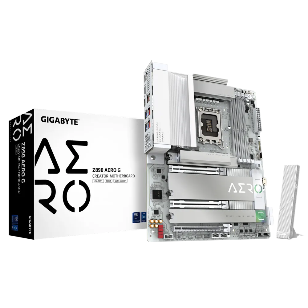 Gigabyte Z890 AERO G Soket 1851 DDR5 9200(OC) MHz ATX Gaming (Oyuncu) Anakart