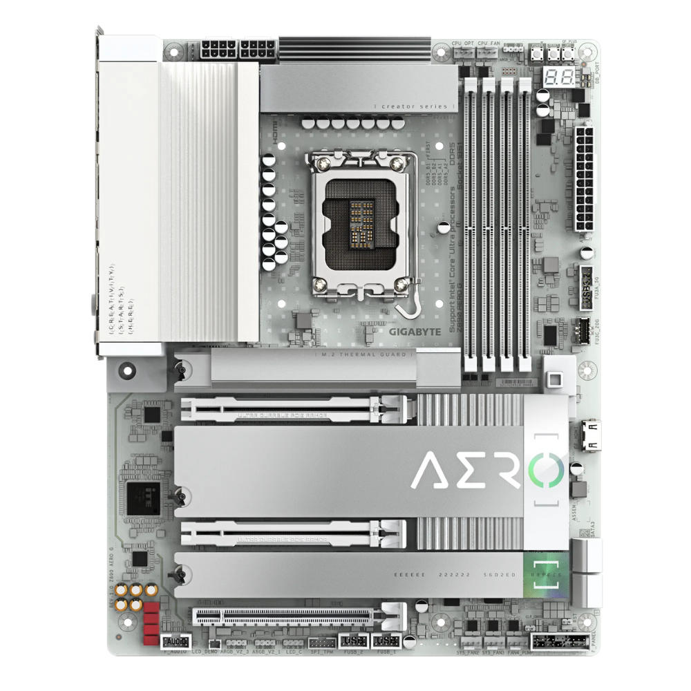 Gigabyte Z890 AERO G Soket 1851 DDR5 9200(OC) MHz ATX Gaming (Oyuncu) Anakart