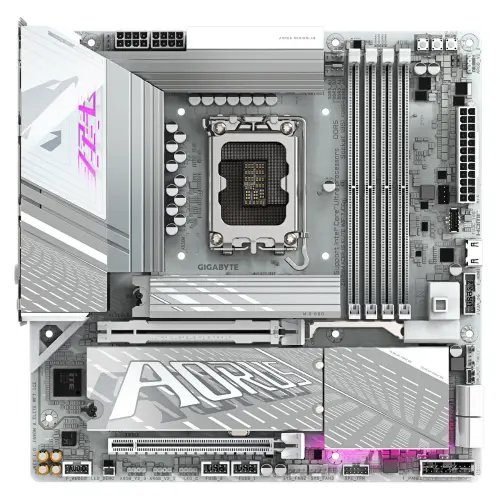 Gigabyte Z890M AORUS ELITE WIFI7 ICE Soket 1851 DDR5 9200(OC) MHz mATX Gaming (Oyuncu) Anakart