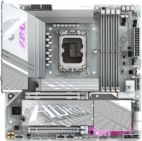 Gigabyte Z890M AORUS ELITE WIFI7 ICE Soket 1851 DDR5 9200(OC) MHz mATX Gaming (Oyuncu) Anakart