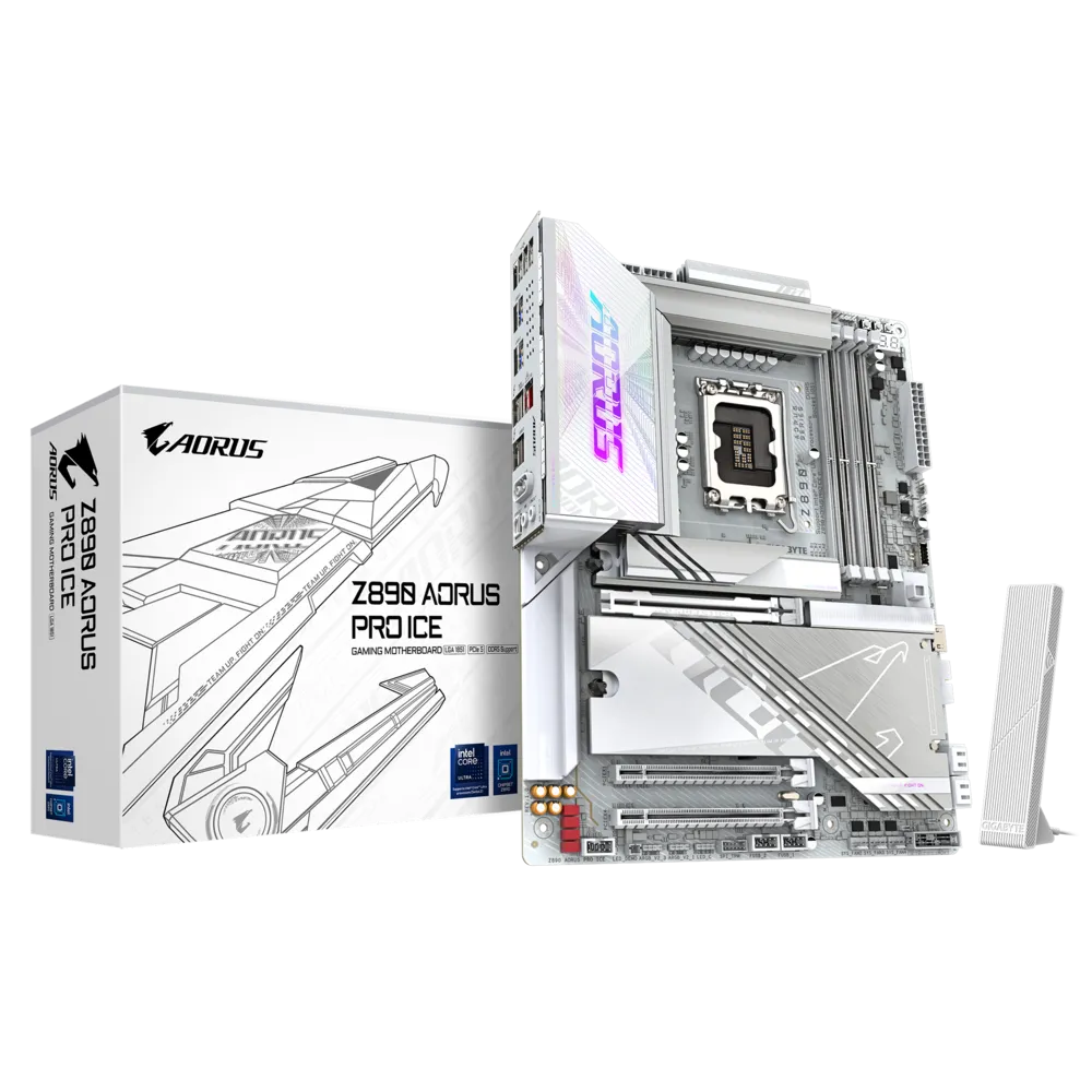 Gigabyte Z890 AORUS PRO ICE Soket 1851 DDR5 9500(OC) MHz ATX Gaming (Oyuncu) Anakart