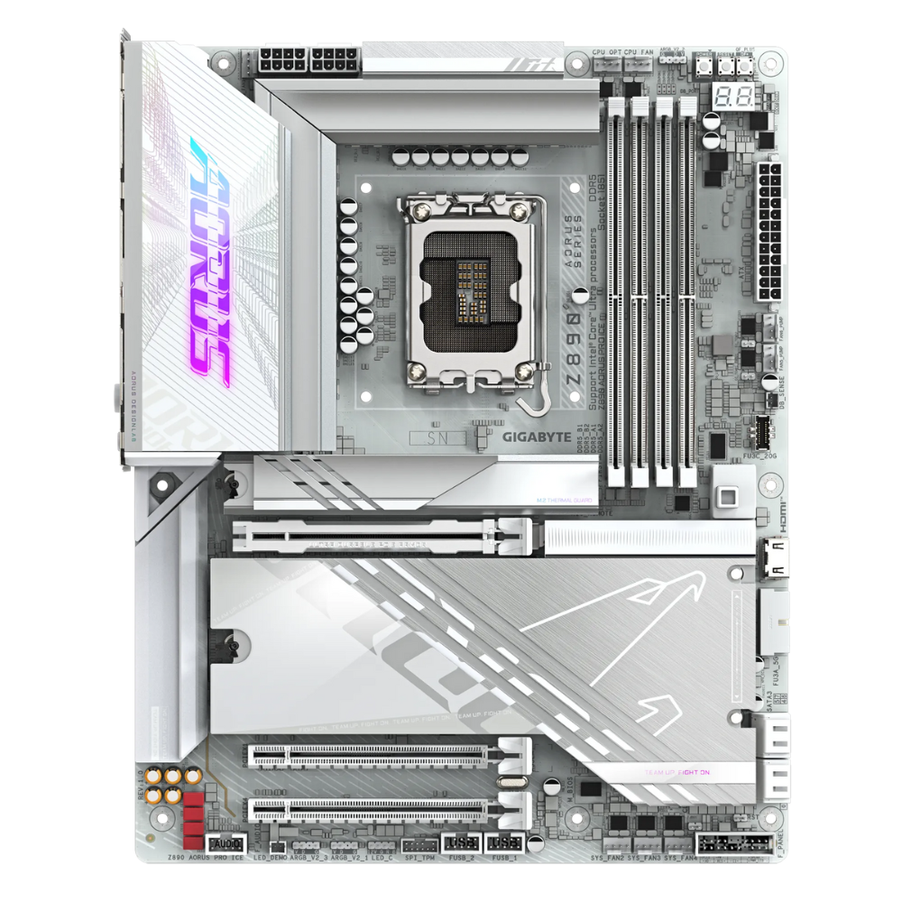Gigabyte Z890 AORUS PRO ICE Soket 1851 DDR5 9500(OC) MHz ATX Gaming (Oyuncu) Anakart