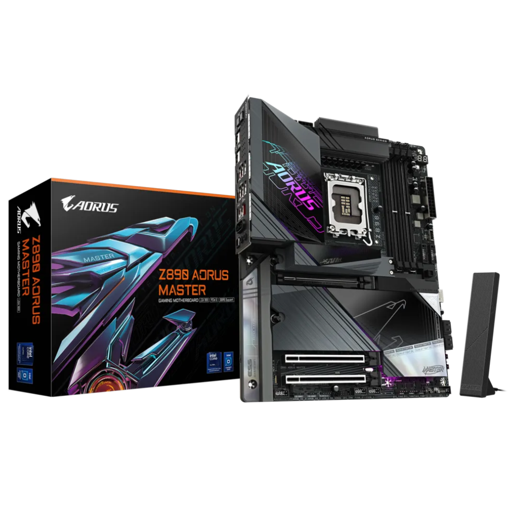 Gigabyte Z890 AORUS MASTER Soket 1851 DDR5 9500(OC) MHz ATX Gaming (Oyuncu) Anakart