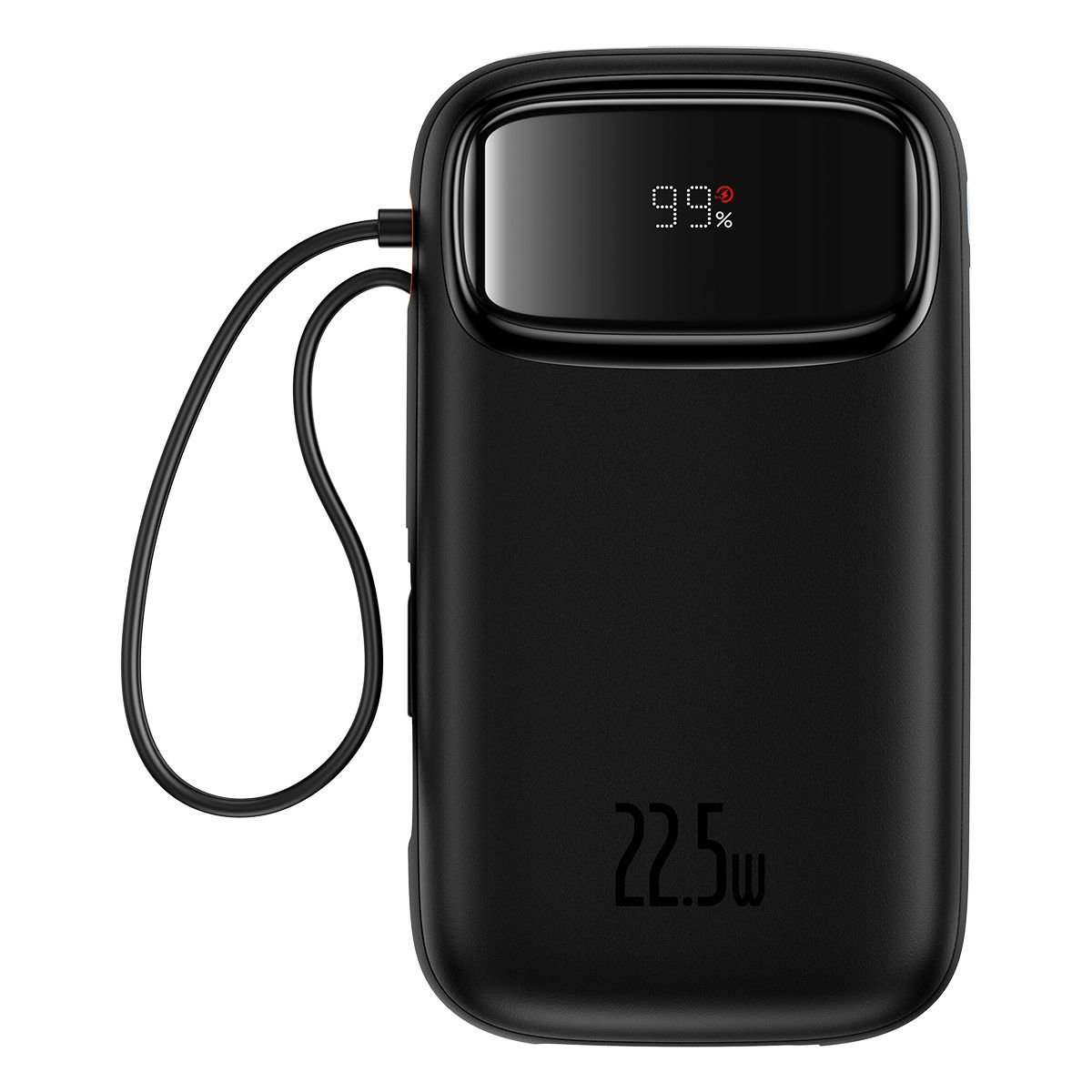 Baseus Q Pow 2 Dijital Ekranlı 22.5W 10.000 mAh Dual Kablolu Powerbank Siyah