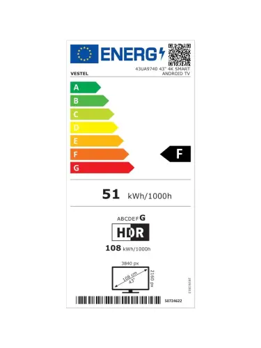 Vestel 43UA9740 4K Ultra HD 43″ 109 Ekran Uydu Alıcılı Android Smart LED TV