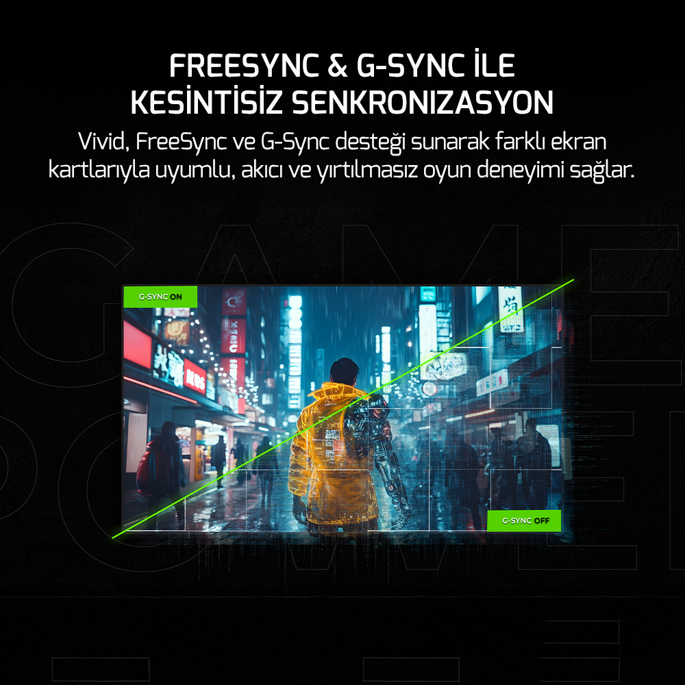 GamePower Vivid F20 27″ 1500R Curved RGB Beyaz 120Hz 1ms FHD Va Panel 2x2W Speaker Gaming Monitör (Sıfır Ölü Piksel Garantili)
